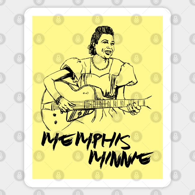 Memphis Minnie Sticker by Erena Samohai